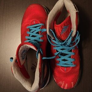 Adidas D Rose 5 Boost Brenda C75593 Men’s 8.5 Scarlet Solar Blue Black